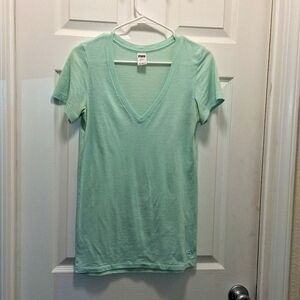 PINK light green T Shirt Small